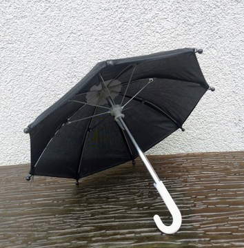 КУКЛА СРЕДА АДДАМС ЗОНТ + КУЛОН НА РУКУ ПОВИЖНЫЕ ГЛАЗА из Польши