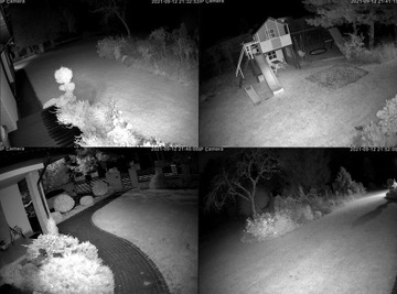 МОНИТОРИНГ по Wi-Fi. Комплект из 4 поворотно-наклонных камер 5 Мпикс. ЛЮДИ, обнаружение АУДИО.