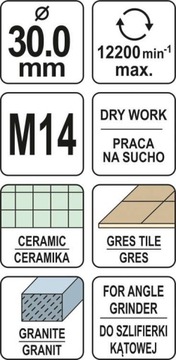 АЛМАЗНОЕ СВЕРЛО ДЛЯ ПЛИТКИ 30 ММ