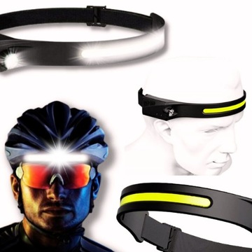 LATARKA LAMPKA CZOŁOWA LED 4w1 REFLEKTOR MOCNA 4 TRYBY ŚWIECENIA