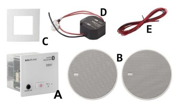 Kbsound Настенный Bluetooth-усилитель, 5 комплектов