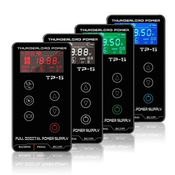 Dotykowy Zasilacz do Tatuażu THUNDERLORD TP-5, LCD