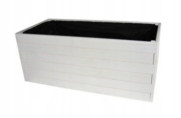 ДЕРЕВЯННЫЙ ЦВЕТОЧНЫЙ ГОРШОК ТЕРРАСА БАЛКОН комод, БЕЛЫЙ, МОДНЫЙ