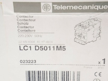 ТЕЛЕМЕКАНИКА LC1 D5011M5 LC1D5011M5 ! НОВЫЙ!