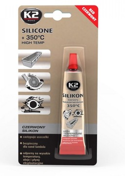 K2 B2450N SILIKON CZERWONY WYSOKOTEMPATUROWY 21g