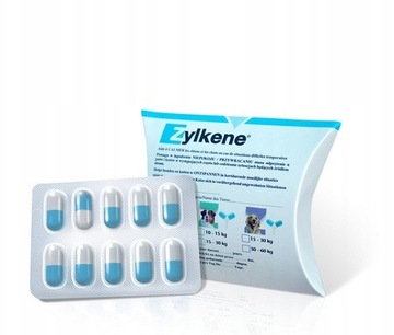 Vetoquinol Zylkene 75mg Na stres lęk pies kot 10 kaps