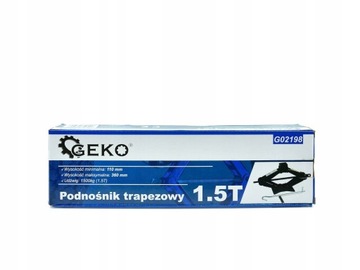 GEKO PODNOŚNIK TRAPEZOWY SAMOCHODOWY UDŹWIG1,5T 110-360MM WZMACNIANY G02198