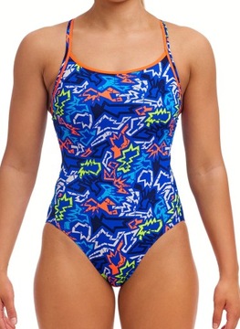 Strój kąpielowy FUNKITA Broken Hearts - Diamond Back 12 (UK34) M