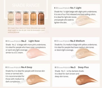 Meso BB Glam Glow Pigment SERUM 1x 8мл, оттенки