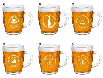 Пивная кружка с гравировкой Подарок на День мальчика Имя 500 мл