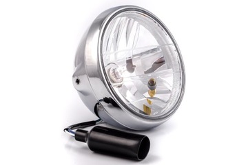 LAMPA REFLEKTOR PRZEDNI CHROM 7 CALI H4 12V 60/55W