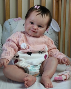 ŚPIĄCA LALKA REBORN JAK PRAWDZIWE NIEMOWLĘ 49 CM