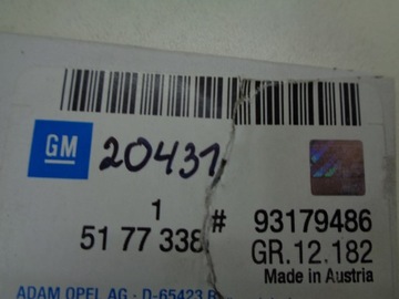 OPEL ASTRA H VECTRA C ZNAK NÁPIS