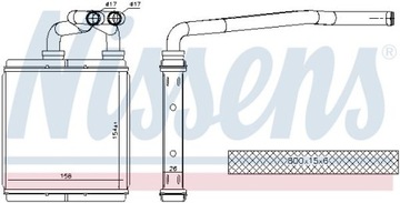 NISSENS 73675 NÁHRADA TEPLÁ TOPENÍ INTERIÉR