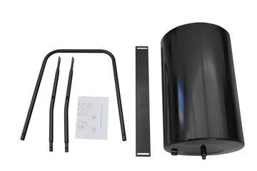 САДОВЫЙ ВАЛОК ДЛЯ ТРАВЫ ГАЗОНА МЕТАЛЛ 42СМ ЧЕРНЫЙ