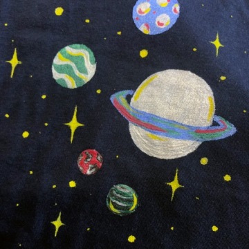 Краски по ткани металлик 50 мл Черный TEXTIL