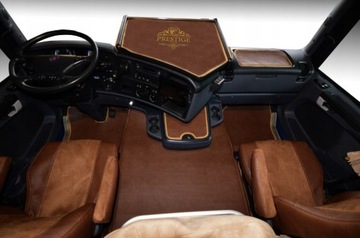 КОВРИКИ ИЗ МЯТОЙ КОЖИ SCANIA R PO 2013, БЕЗ ПОДВЕСКИ