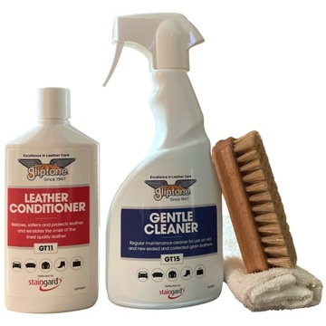 ZESTAW DO PIELĘGNACJI TAPICERKI ZE SKÓRY GLIPTONE JAKOŚĆ PREMIUM Z USA