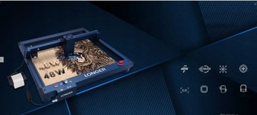 LONGER Laser B1 175 Вт 450x440 мм лазерный гравер/резак, режущий плоттер + насос