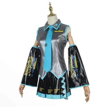 Cosplay Hatsune Miku Halloween Kostium Peruka Niebieski