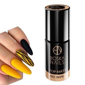 TOP MATT NO WIPE BOSKA NAILS MATOWY EFEKT 6 ML