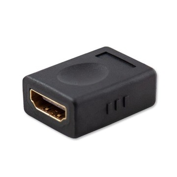 Переходник SAVIO CL-111 (HDMI F - HDMI F; черный)