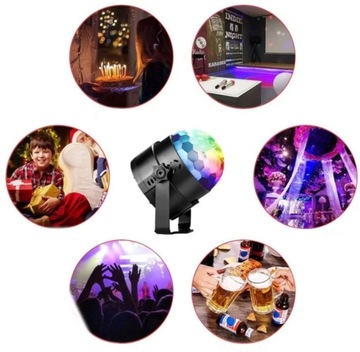 ЛАЗЕРНЫЙ ПРОЕКТОР DISCO BALL, ПРОЕКТОР RGB + ПУЛЬТ ДУ