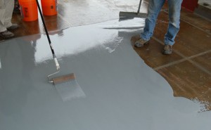 Szara żywica epoksydowa na posadzki betonu balkon taras garaż farba 3.5 kg