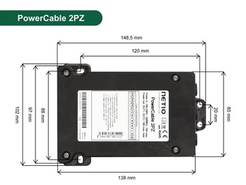 Netio PowerCable 2PZ -адаптер