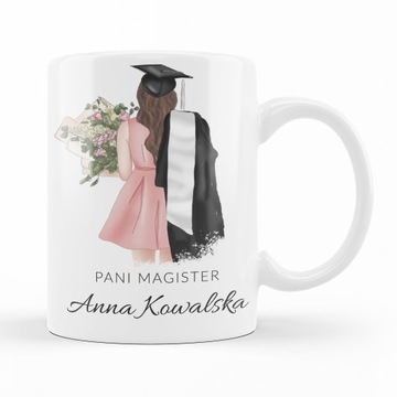 KUBEK PREZENT PANI MAGISTER OBRONA STUDIA URODZINY