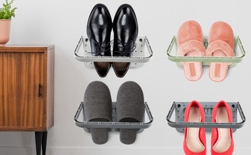 ВЕШАЛКИ ДЛЯ ОБУВИ НАСТЕННЫЕ ПОДСТАВКИ СКЛАДНЫЕ 14*28*2 СМ 4 ШТ.