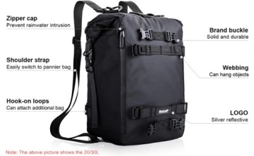 СУМКА ДЛЯ МОТОЦИКЛА RHINOWALK BACK SACK Сумка на багажник мотоцикла 30 л