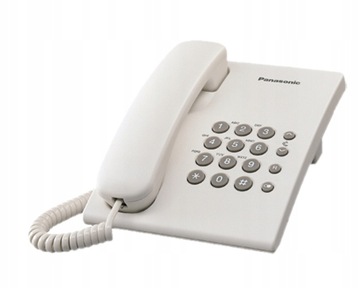 TELEFON PRZEWODOWY STACJONARNY PANASONIC BIAŁY