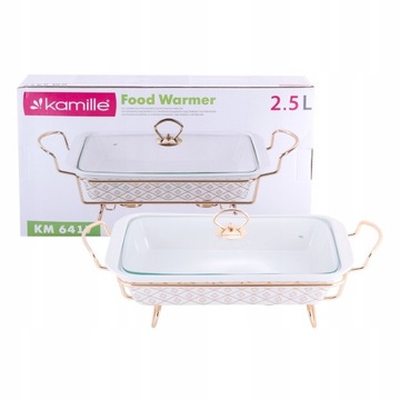 NACZYNIE z PODGRZEWACZEM żaroodporne CERAMICZNE