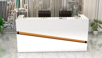 Рецепционная стойка R22 CORIAN 200x70см, с подсветкой