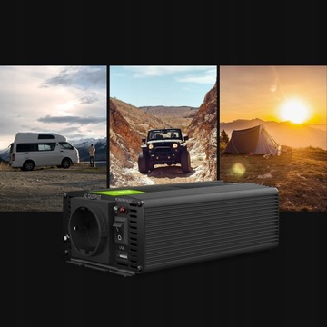 Преобразователь GREEN CELL 12В/230В 1000Вт/2000Вт