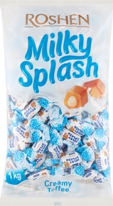 CUKIERKI ROSHEN 1kg MILKY SPLASH TOFFI