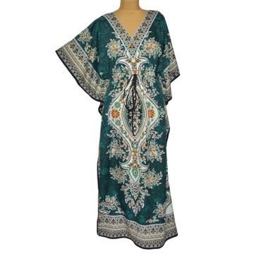 BEACH KAFTAN orientalna SUKIENKA indyjska letnia plażowa kimono etno boho