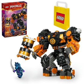 LEGO Ninjago Robot żywiołu ziemi Cole'a 71806 + Torba lego + Katalog