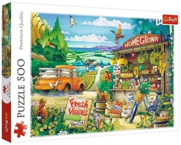 Malownicze PUZZLE Poranek na wsi 500 ELEMENTÓW Trefl ŚWIETNA ZABAWA