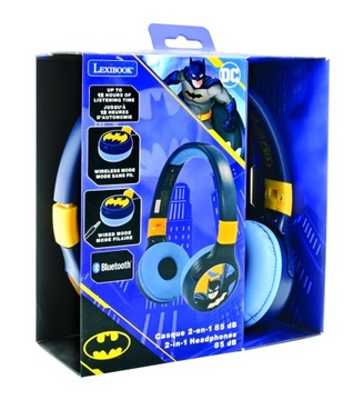 Batman słuchawki bezprzewodowe nauszne składane z mikrofonem