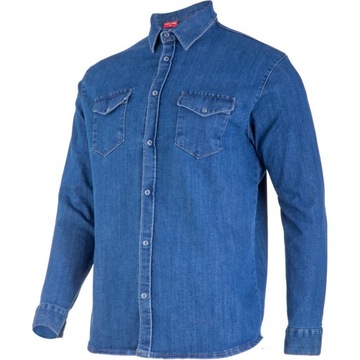 KOSZULA JEANSOWA NIEBIESKA, 2XL, CE, LAHTI
