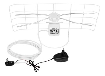 САМАЯ МОЩНАЯ АНТЕННА DVB-T2 ВНУТРЕННЯЯ MUX8 TV FM 4K W1E ОРИГИНАЛЬНЫЙ БЕЛЫЙ