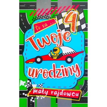 YEKU.PL Karnet 4 urodziny super chłopaka chłopiec