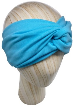 Opaska damska na głowę Turban Turkusowa