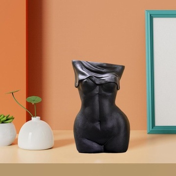 ваза из смолы вазон для дома Black S