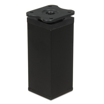 NÓŻKA NOGA DO MEBLI STOPKA MEBLOWA REGULOWANA 40x40 H-150mm CZARNA MATOWA
