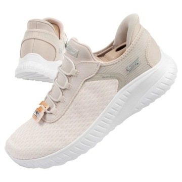 Beżowy Syntetyk Buty Sportowe Skechers r.37