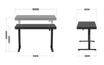 Электрический стол с регулируемой высотой Mark Adler Leader 8.2 Black