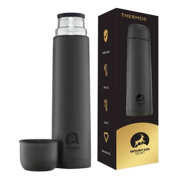 БОЛЬШОЙ ТУРИСТИЧЕСКИЙ ВАКУУМНЫЙ ТЕРМОС ГОРНЫЙ КОЗЁЛ